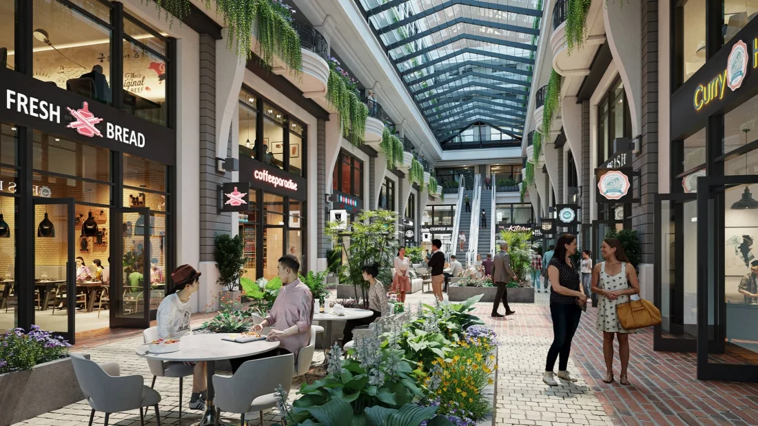 Arkadia Square: Phân khu thương mại và nhà ở tại dự án ParkCity Hanoi