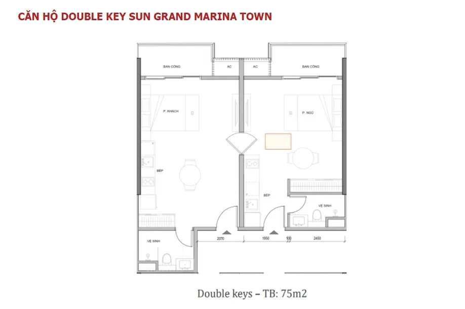 Căn hộ double Sun Grand Marina Town Hạ Long
