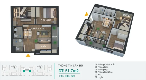 Căn hộ Phương Đông Green Park Hoàng Mai