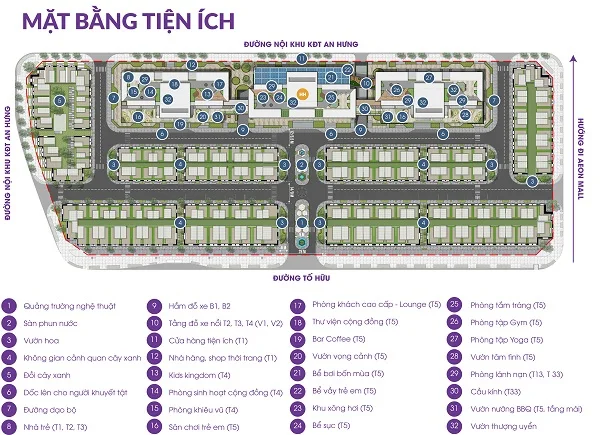 Mặt bằng dự án căn hộ The Terra An Hưng Hà Đông