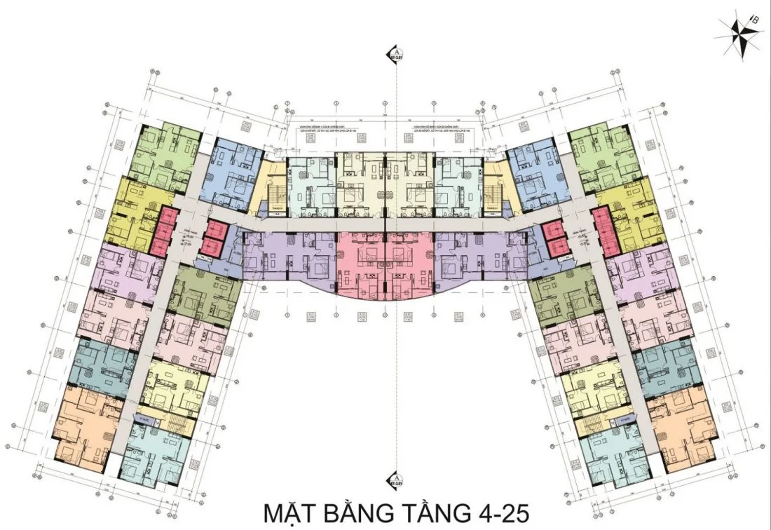 Mặt bằng dự án căn hộ&nbsp;Tecco Diamond Thanh Trì