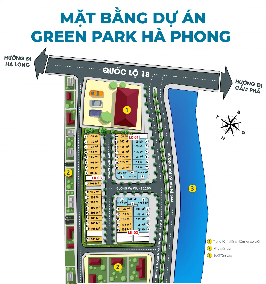 Green Park Hà Phong: Dự án nhà phố, shophouse tại Quảng Ninh