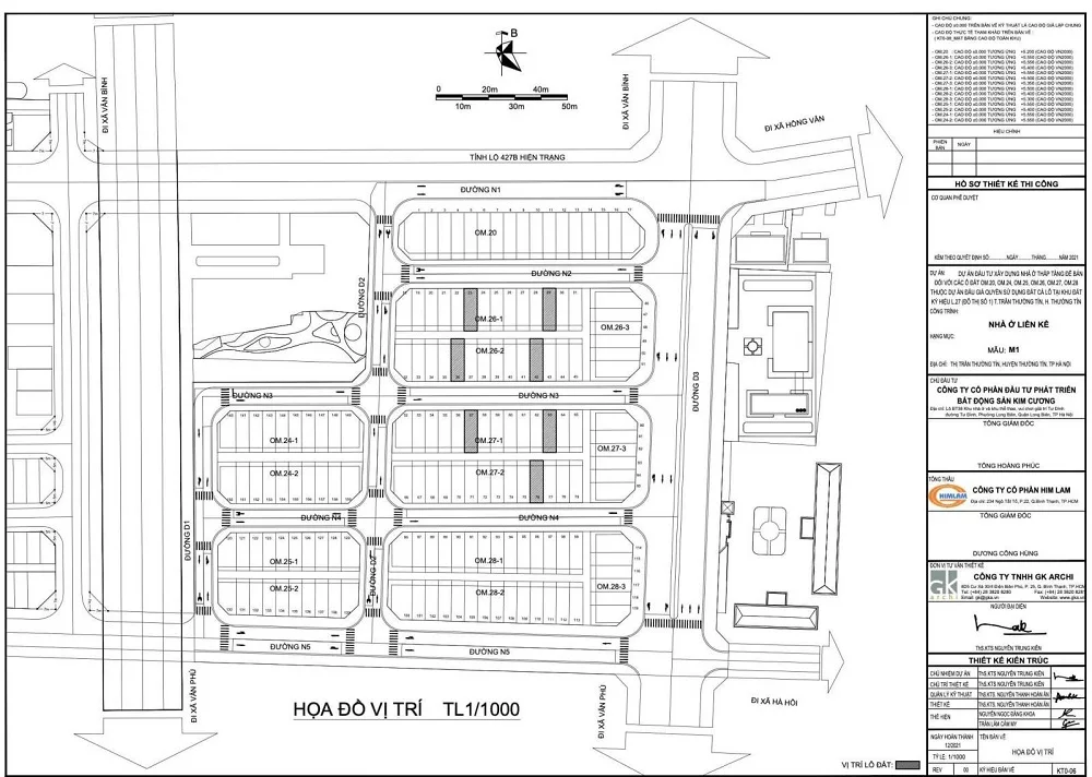 Him Lam Thường Tín: Dự án liền kề và shophouse tại Hà Nội