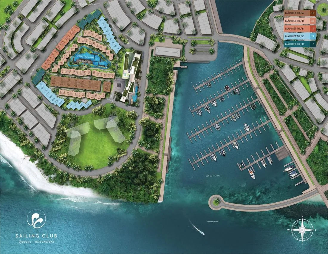 Tổ hợp biệt thự, nghỉ dưỡng Sailing Club Residences Hạ Long Bay