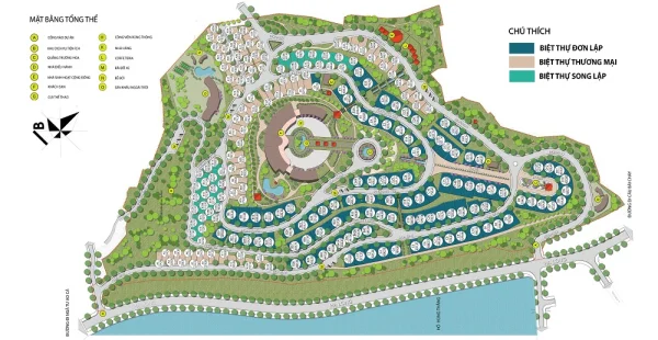 Mặt bằng tổng thể dự án khu biệt thự Monaco Hạ Long