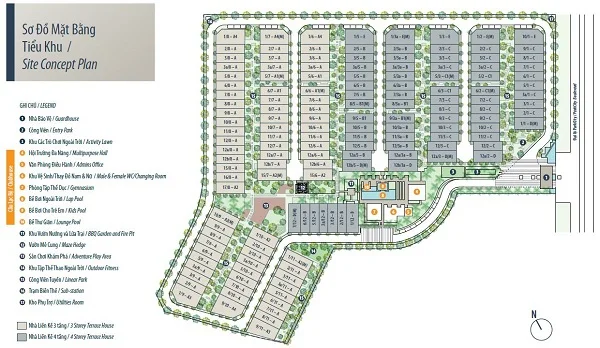 Mặt bằng tổng thể dự án khu biệt thự The Mansions
