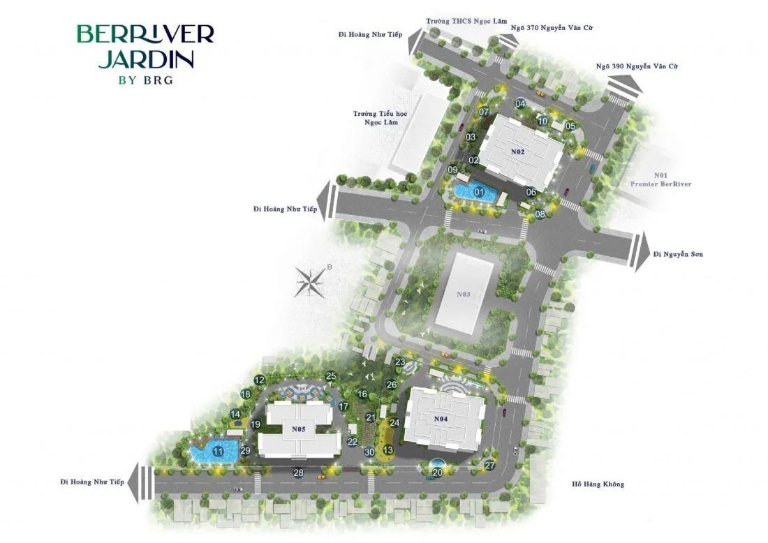 Khu chung cư Berriver Jardin Long Biên
