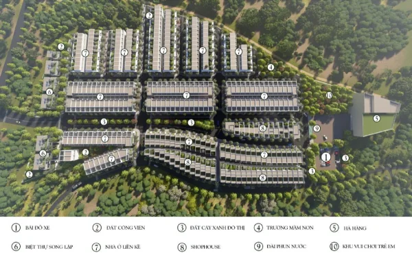 Mặt bằng phân lô dự án The Spring Town