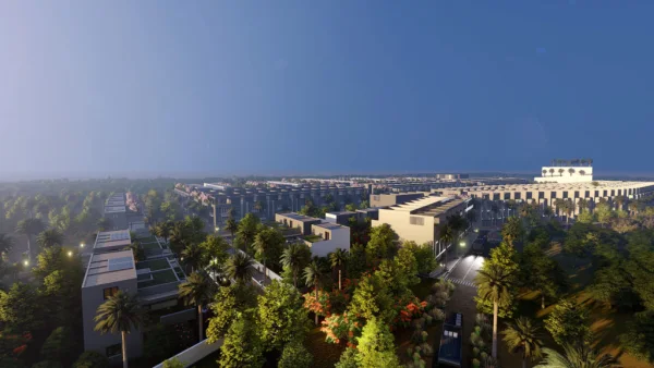 Phối cảnh dự án khu dân cư The Spring Town nhìn từ trên cao