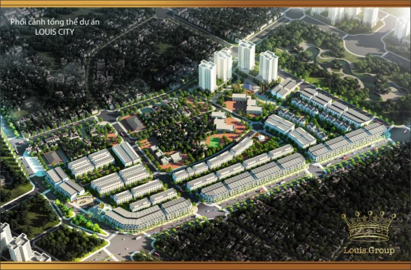 Phối cảnh tổng thể dự án khu đô thị Louis City