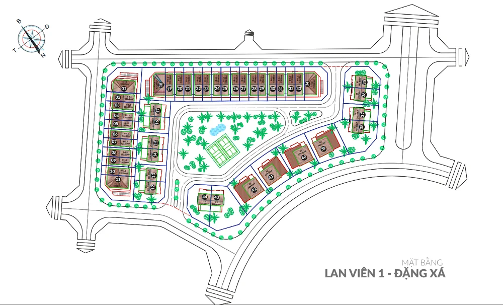 Lan Viên Villa: Dự án khu biệt thự tại Khu đô thị Đặng Xá