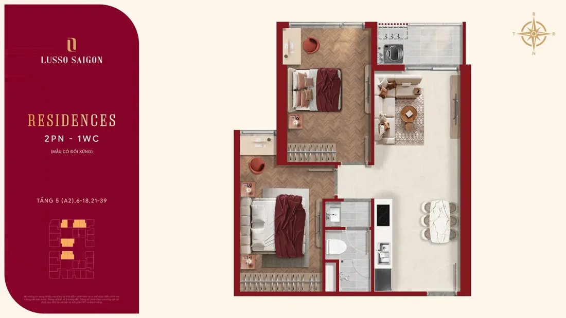 Lusso Saigon: Phân khu căn hộ thuộc La Pura TP.HCM- Ảnh 6.