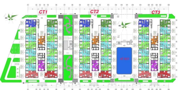 Mặt bằng tổng thể nhà ở xã hội IEC Residences Hà Nội