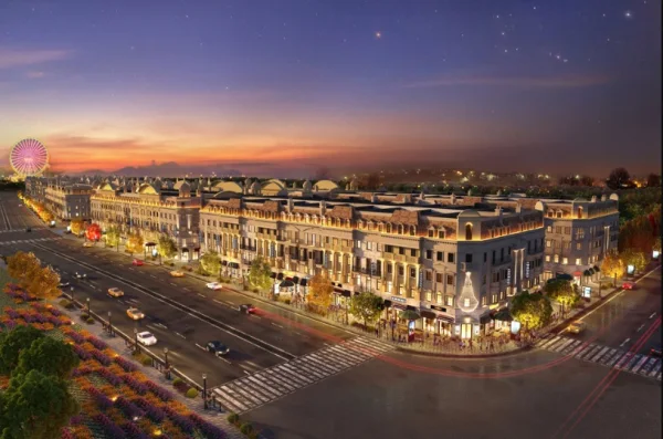 Phối cảnh dãy shophouse Europe Hạ Long