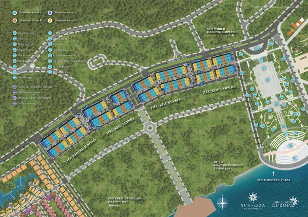 Mặt bằng tổng thể dự án shophouse Europe Hạ Long