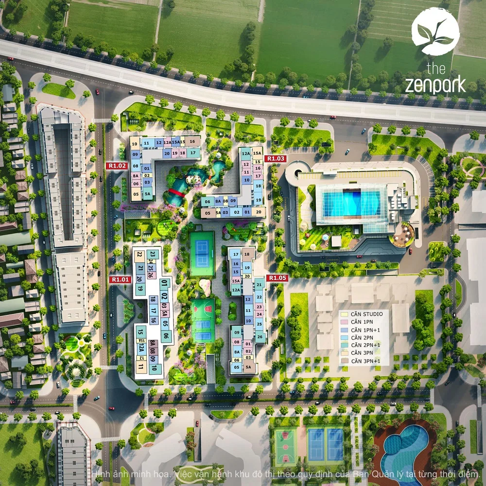 The Zenpark: Dự án khu căn hộ tại Vinhomes Ocean Park