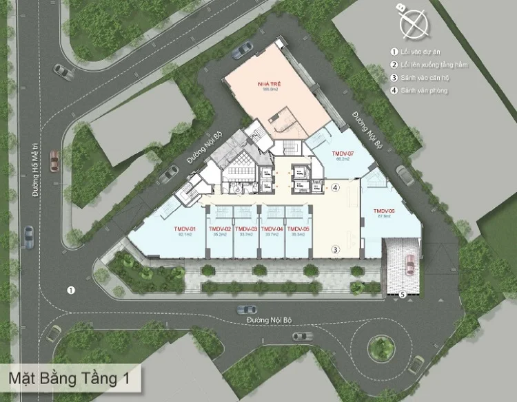 Tổ hợp căn hộ, offictel Tritiny Tower Hà Nội