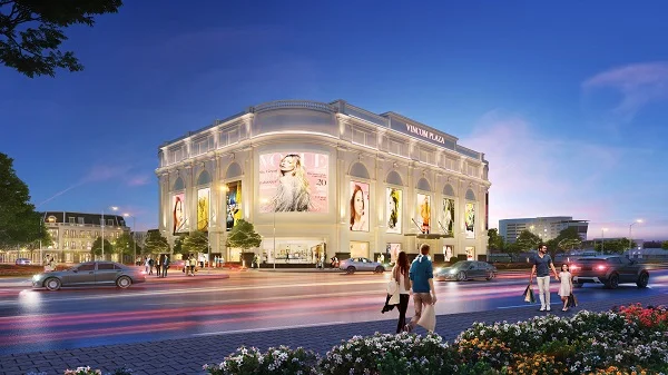Phối cảnh trung tâm thương mại Vincom Plaza
