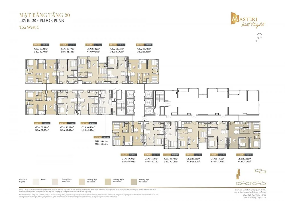 West C: Dự án căn hộ tại Masteri West Heights